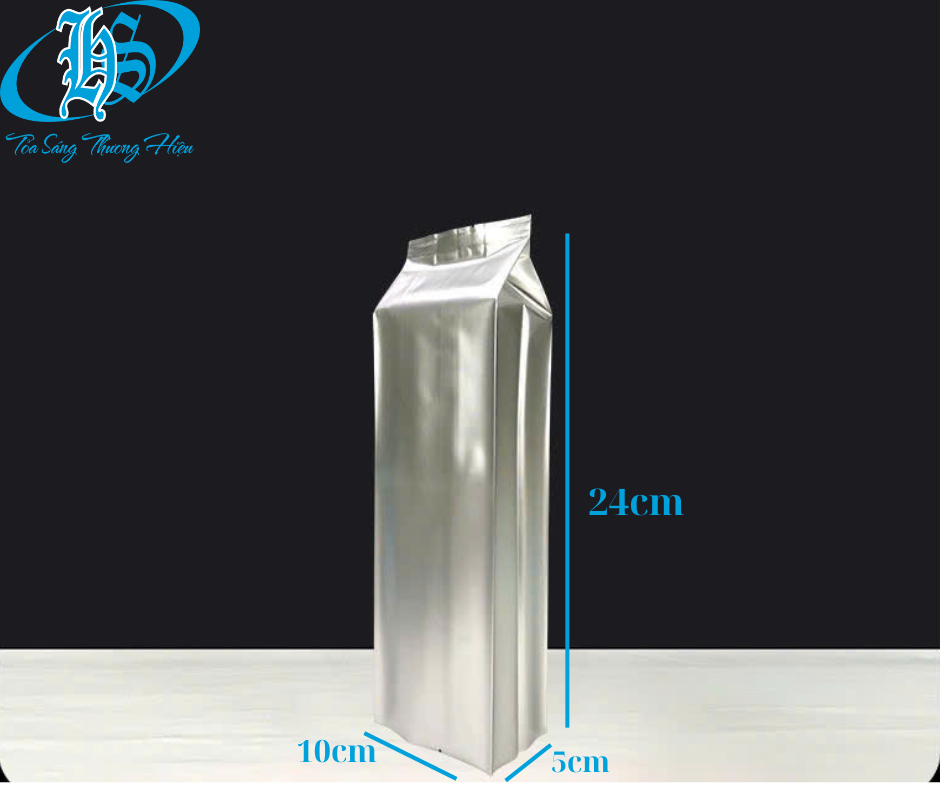 Túi 4 cạnh bạc