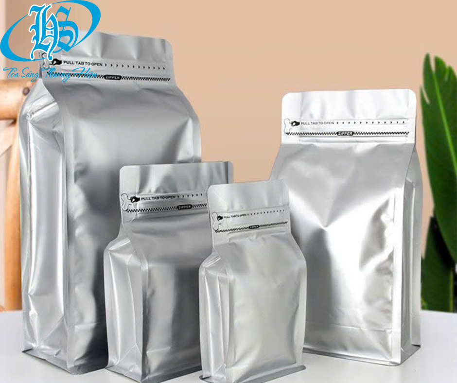 Túi 8 cạnh bạc