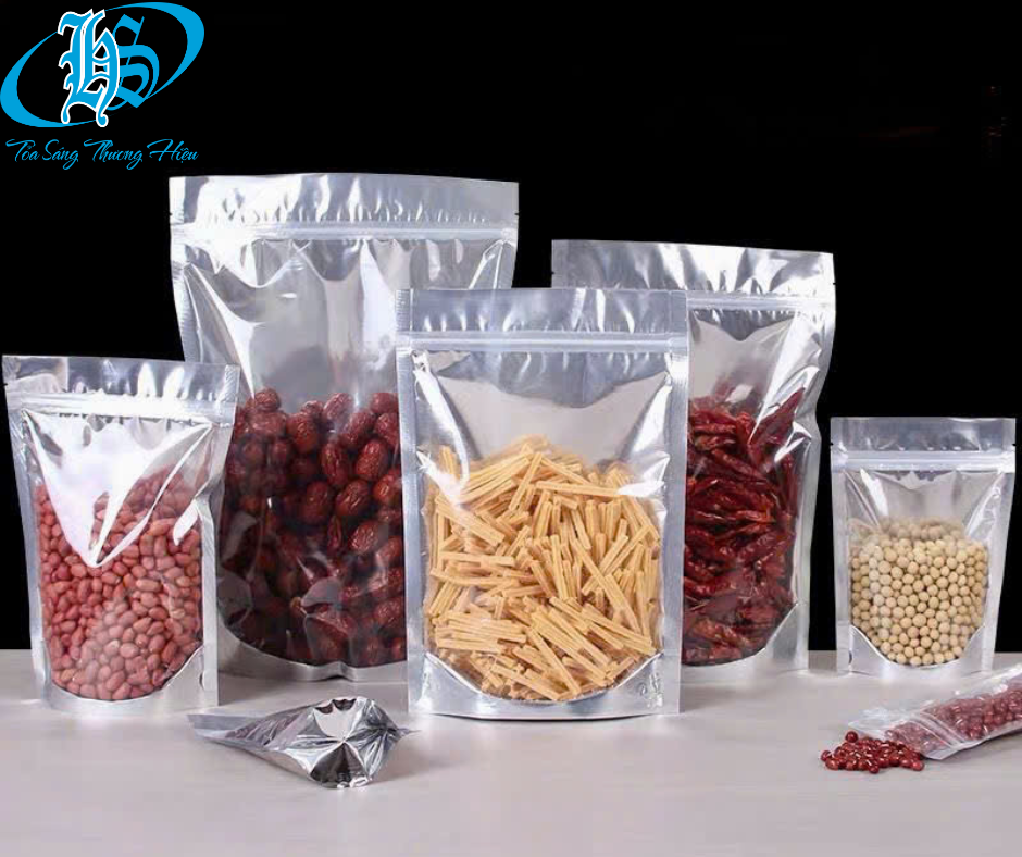 Túi zipper 1 mặt trong