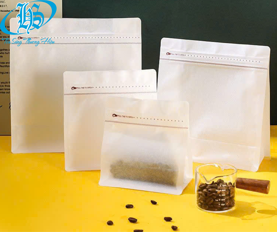 Túi 8 cạnh trắng đục