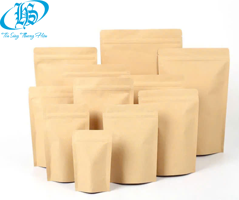 Túi zipper giấy 2 mặt